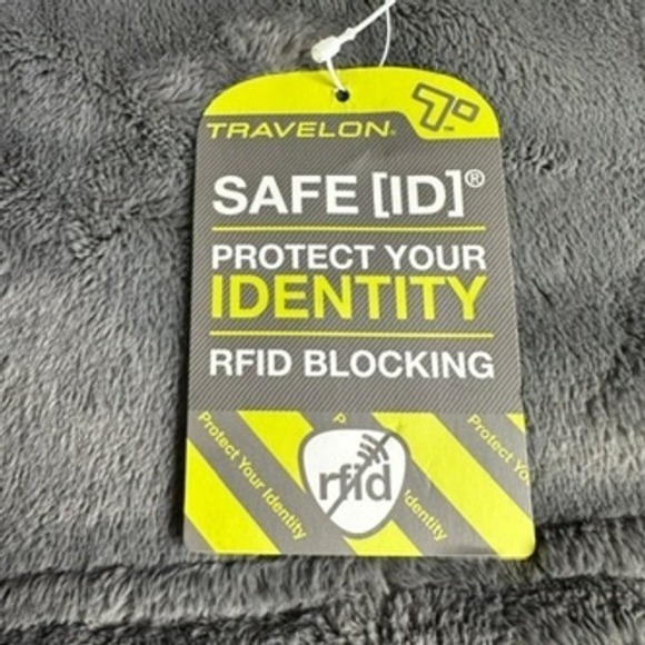 Travelon RFID Blocking Wallet Leopard Print Beige Black New with Tags - Picture 3 of 11